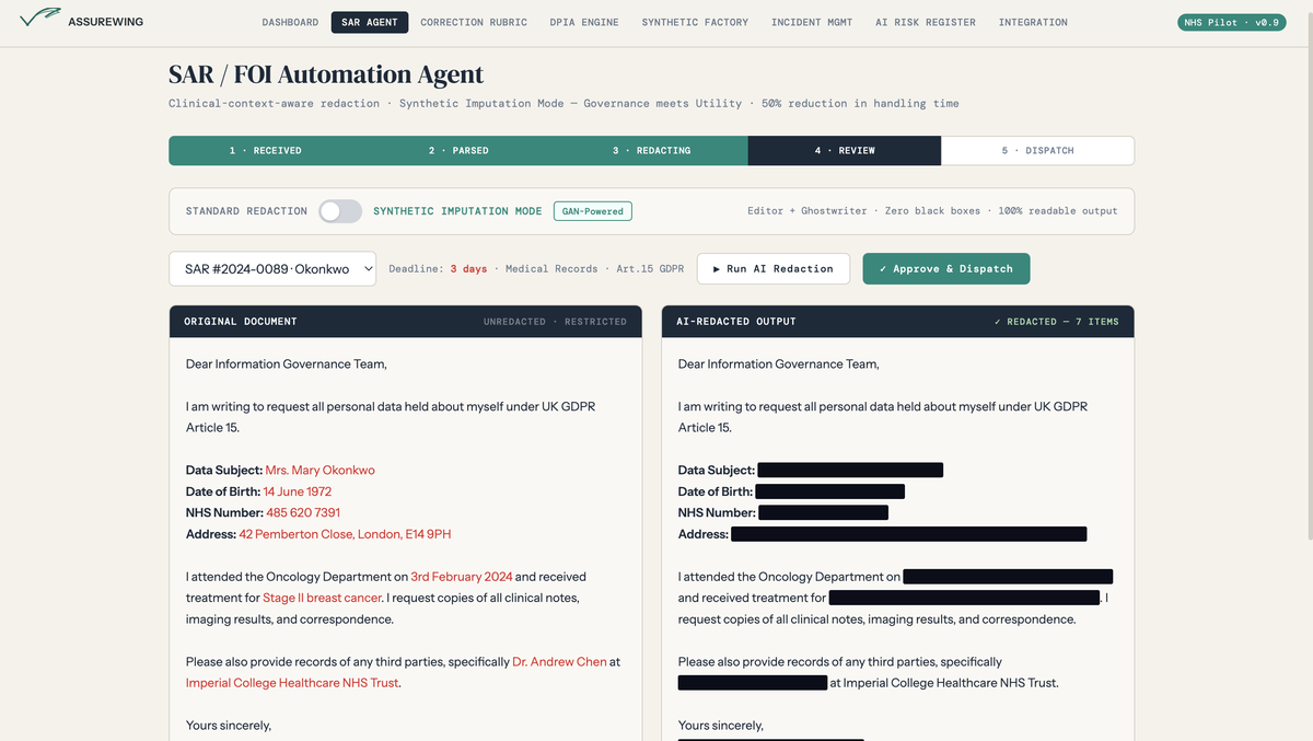 AssureWing SAR Agent